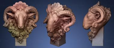 3D мадэль Голова барана (STL)